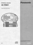 Panasonic SC-PM01 Cd Stereo System Owners Instruction Manual. Fixed Price $22.24.