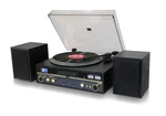 Techplay Commander, Bluetooth Amplifier W/2-SPEED Turntable, Cd MP3 (black). Fixed Price $189.95.