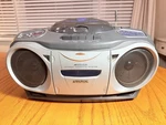 Audiovox CD1896 Portable Cassette Am/fm Boombox Tested W/ Power Cord. Fixed Price $29.74.