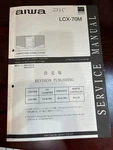 Aiwa LCX-70M CX-SL70M LCX70M Repair Service Manual From The Usa **original**. Fixed Price $19.99.