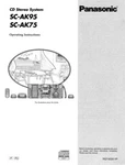 Panasonic SA-AK75 SA-AK95 Cd Stereo System Owners Instruction Manual. Fixed Price $22.24.