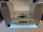 Aiwa SX-LX7 Compact Shelf Stereo System Cd Am/fm Silver W/ Speakers Remote. Fixed Price $140.00.