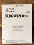 Pioneer XR-P260F Stereo Service Manual *original*. Fixed Price $14.97.