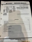 Orig. Sharp CD-CH1000 CDCH1000 Repair & Service Manual (2814 3182) *original*. Fixed Price $13.99.