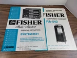 Vintage Fisher System 8531/RA542 Operating Instructions Manual. Fixed Price $10.00.