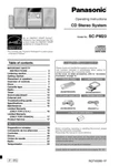 Panasonic SC-PM23 Cd Stereo System Owners Instruction Manual. Fixed Price $22.24.