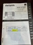 Aiwa NSX-V1500 CX-NV1500 Repair Service Manual 1678 1925 **original**. Fixed Price $27.99.