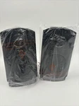 Onn Stereo System Speakers, ONA12AV024, Black & Gray. Full Response 4". Fixed Price $23.99.