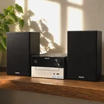Philips M3205 Micro Music System Bluetooth Cd Fm Stereo Speakers Open Box Tested. Fixed Price $89.99.