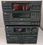 Vintage Jvc Stereo System MX-55M Cd 6 Disc Changer Cassette Player Remote Read. Fixed Price $89.99.