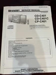Orig. Sharp CD-C401C CP-C401 Repair & Service Manual 1735 3247 Original*. Fixed Price $13.99.