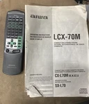 Aiwa RC-L70 Remote And LCX-70M Manual. Fixed Price $13.00.