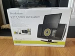 Brookstone 2 In 1 Micro Cd System Ipod Iphone - Nob. Fixed Price $124.99.