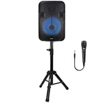 PBX-1206SM 12" 21W Bluetooth Rechargeable Speaker, True Wireless, Mic, Stand. Fixed Price $77.99.