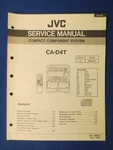 Jvc CA-D4T System Service Manual Factory Original Real Thing. Fixed Price $10.40.