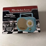 Studebaker SB2000TS Teal/silver Retro Classic Portable Am/fm Radio With. Fixed Price $30.53.