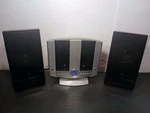 Gpx HM3817DT Cd Player,am/fm Radio, Auxiliary,alarm Clock + Two 4" Onn Speakers. Fixed Price $24.99.
