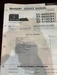 Sharp SC-6600 (bk) RP-6600 SC-5100 RP-5100 Repair Service Manual Original*. Fixed Price $14.99.