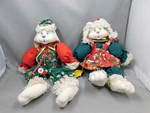 Set Of 2 Lloyds Shelf Sitters Hip & Hop Ceramic Headed Boy Girl. Fixed Price $27.00.