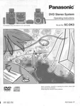 Panasonic SA-DK3 Home Theater System Owners Instruction Manual. Fixed Price $22.24.