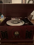 Electro Brand Nostalgic Home Stereo System, Turntable Cd Player Radio. Fixed Price $149.99.