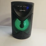 Craig Bluetooth Portable Wireless Speaker CMA3837 Led Color Changing Black. Fixed Price $9.95.