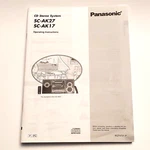 Panasonic SC-AK27 SC-AK17 Operating Instructions Original Manual For Cd Stereo. Fixed Price $19.87.