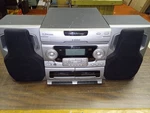 Emerson MS9825 Stereo System 3-DISC Cd Changer Dual Cassette Player Am/fm Radio. Fixed Price $109.95.