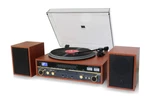 Techplay Commander, Bluetooth Amplifier W/2-SPEED Turntable, Cd MP3 (wood). Fixed Price $189.95.