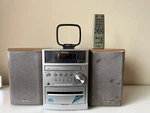 Aiwa XR-EM50 Bookshelf Stereo Cd, Radio, Remote Works Cassette Needs Repair. Fixed Price $103.20.