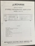Mitsubishi DA-U106 Amplifier Service Manual Photocopy. Fixed Price $24.99.