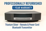 Bose Wave AWRCC1 Fully Refurbished Titanium Silver Bluetooth Remote. Fixed Price $369.97.