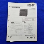 Sony HCD-441 Service Manual Original Paper Oem Repair Guide Usa. Fixed Price $19.96.