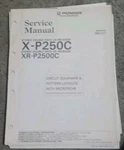 Pioneer X-P250C XR-P2500C Receiver Factory Repair Service Manual *original*. Fixed Price $12.00.