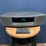 Bose Wave Music System Cd Am/fm Radio Dual Alarm Titanium Silver W/ Jumbo Remote. Fixed Price $199.99.