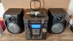 Sharp Mini Component System CD-E67 3-WAY Side Firing Bass Stereo Am FM,CD,2 Tape. Fixed Price $125.00.