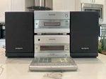 1999 Aiwa XR-M88 Compact Cd/cassette Deck/am/fm/ (2) SX-LM200 Speakers (0288). Fixed Price $99.99.