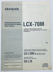 Aiwa LCX-70M Owner's Instruction Manual Operating Compact Disc Stereo. Fixed Price $17.99.