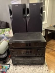 Sony LBT-D107R Compact Stereo System Dual Cassette With Speakers No Remote. Fixed Price $105.00.