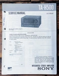Sony TA-H500 Amplifier Service Manual *original*. Fixed Price $14.97.