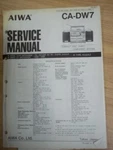 Aiwa Service Manual For The CA-DW7 Boombox Stereo Radio System. Fixed Price $11.48.