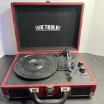Victrola VSC-550BT Red Turntable Record Player 3 Speed Untested, No Cord. #1158. Fixed Price $14.99.