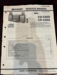 Orig. Sharp CD-C602 CP-C602 CPC602 Repair & Service Manual *original*. Fixed Price $13.99.