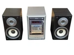 Aiwa XR-M150 Cd Stereo System W/ Speakers & Remote Tested Works-tape Not Workin. Fixed Price $67.50.