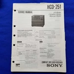 Sony HCD-251 Service Manual Original Paper Oem Repair Guide Usa. Fixed Price $24.95.