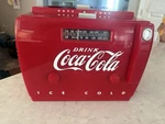 Vintage MODEL:OTR-1949 Old-tyme Coca-cola Cooler Radio Am/fm Cassette Player. Fixed Price $39.99.