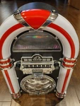 Broadway Victor Desktop Black Jukebox Model #VDTJ-1550-BK New W/o Manuel. Fixed Price $124.00.