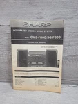 Original Sharp SG-F800 Operation Manual CMS-F800/. Fixed Price $14.99.