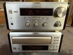 Yamaha Natural Sound RX-E400 Receiver And CDC-E500 3-CD Player With Remote. Fixed Price $280.00.