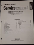 Realistic 13-1238 System 320 Service Manual 3-PIECE Audio Rack Original. Fixed Price $29.99.